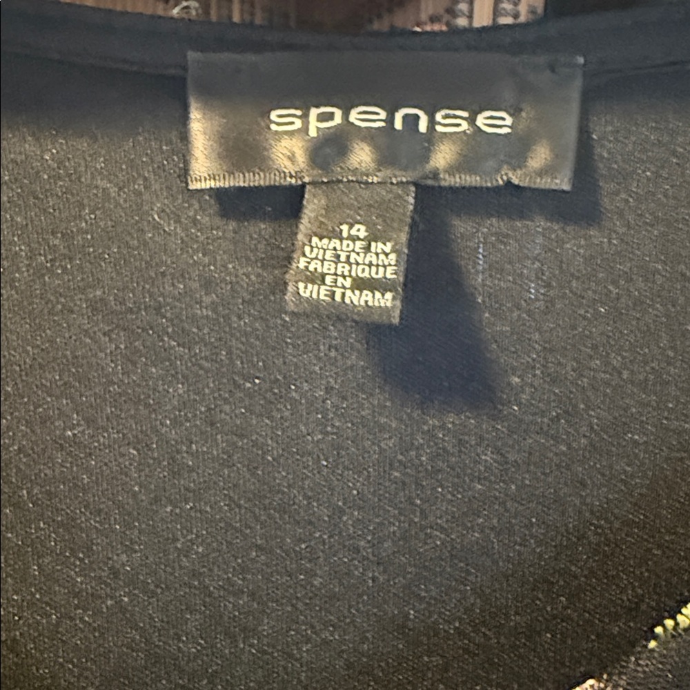 Spense Black dress with Colorful Floral Embroidery - Picture 4 of 4